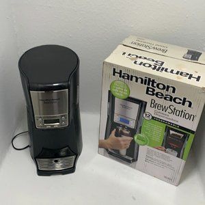 Hamilton Beach BrewStation Dispensing Coffee Maker 12-Cup Silver Black